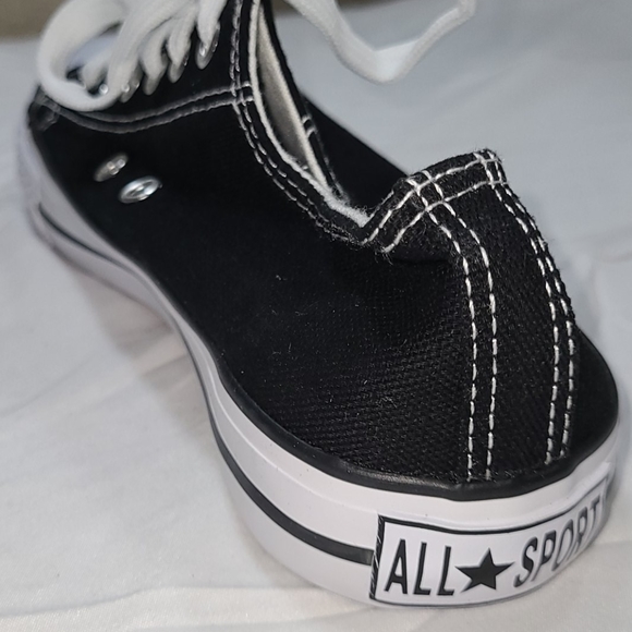 All Sport girl's black canvas sneakers - Picture 11 of 15
